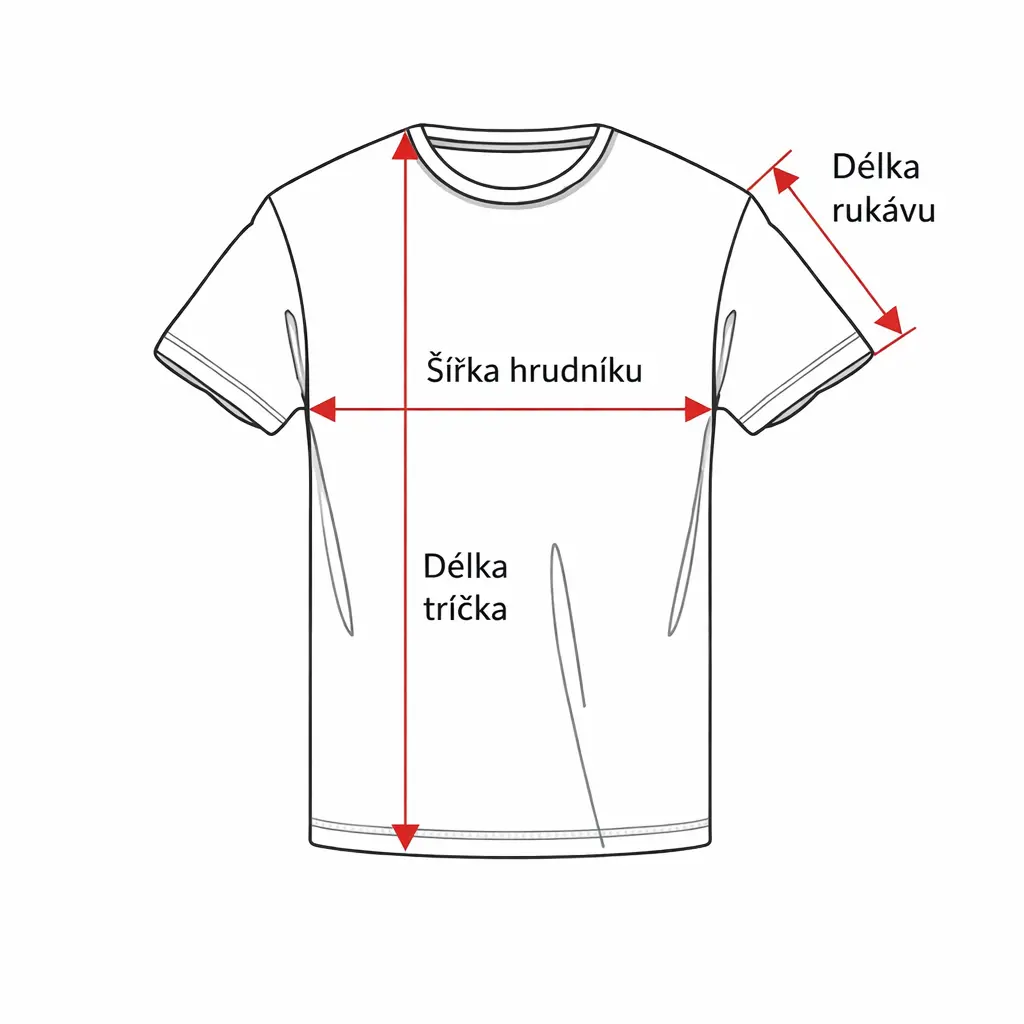 Jak měřit velikost trička