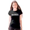 Dámské tričko s nápisem Techno