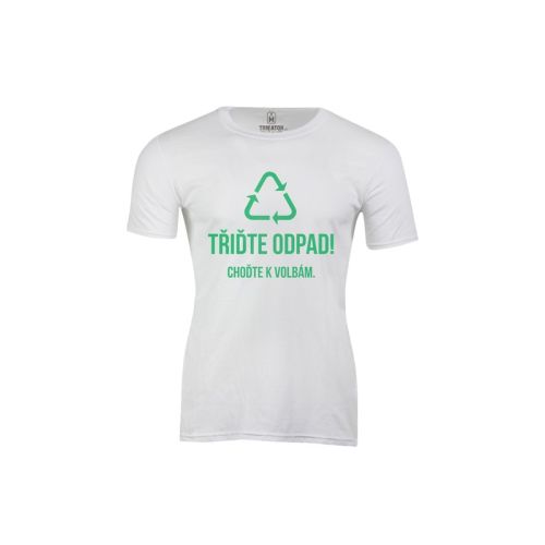 Pánské tričko Třiďte politický odpad