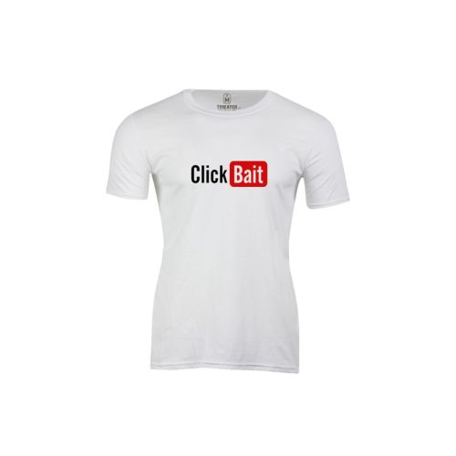 Pánské bílé tričko ClickBait