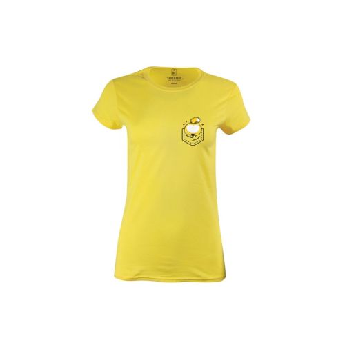 Dámské žluté tričko s kapsozadečkem