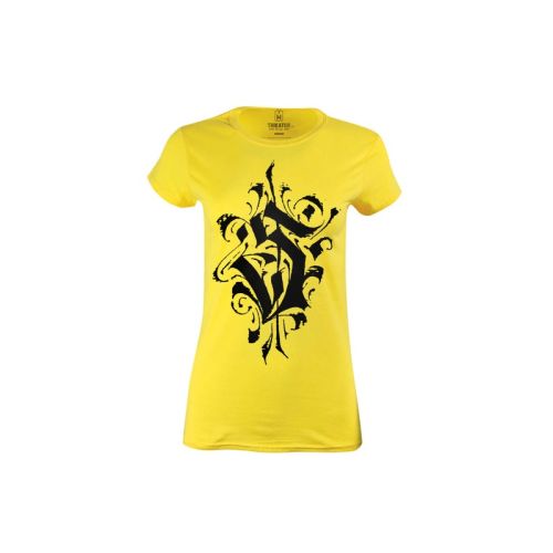 Dámské žluté tričko s písmenem S