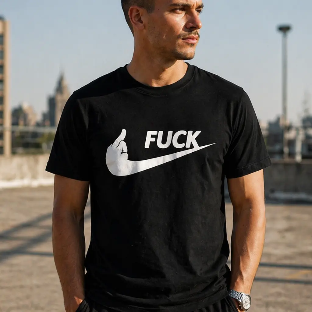 Pánské vtipné tričko s potiskem - FUCK