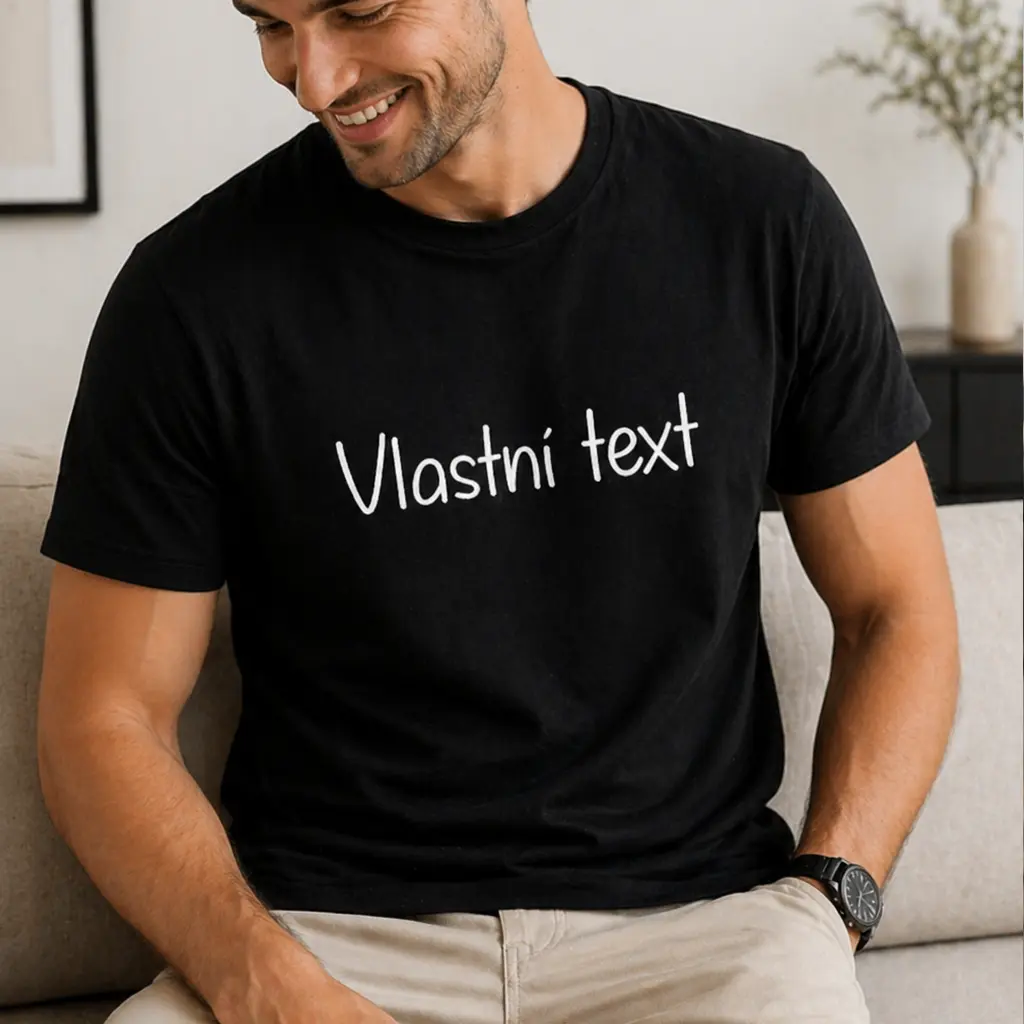 Personalizované pánské tričko s vlastním textem
