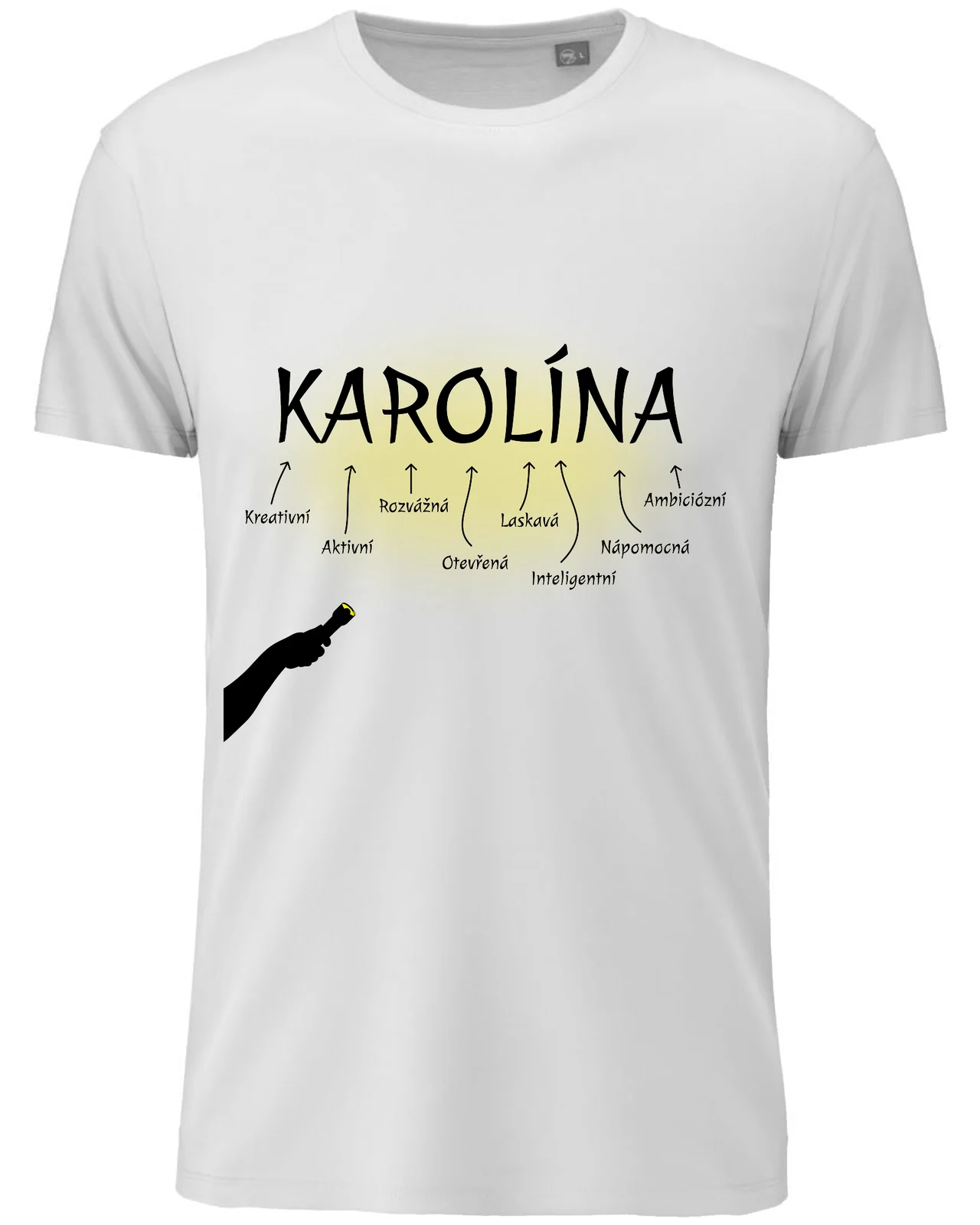 Dámské vtipné tričko s potiskem - VLASTNOSTI - KAROLÍNA