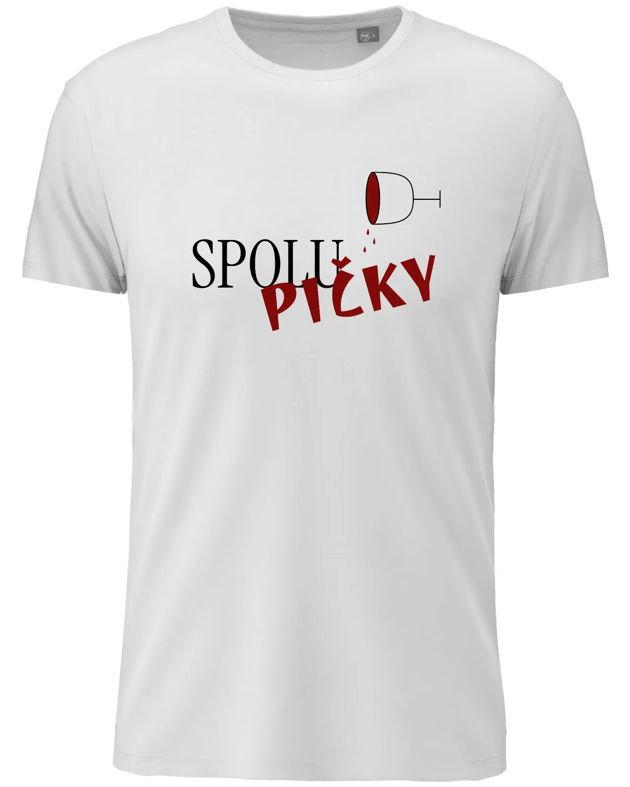 Dámské bavlněné tričko s potiskem - SPOLUPIČKY