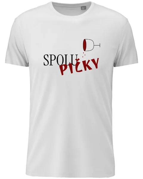 Dámské bavlněné tričko s potiskem - SPOLUPIČKY