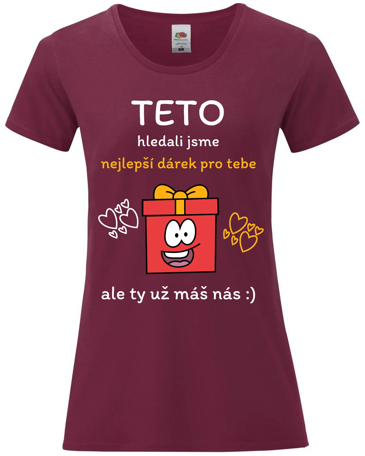 Dámské vtipné tričko - NEJLEPŠÍ DÁREK PRO TETU