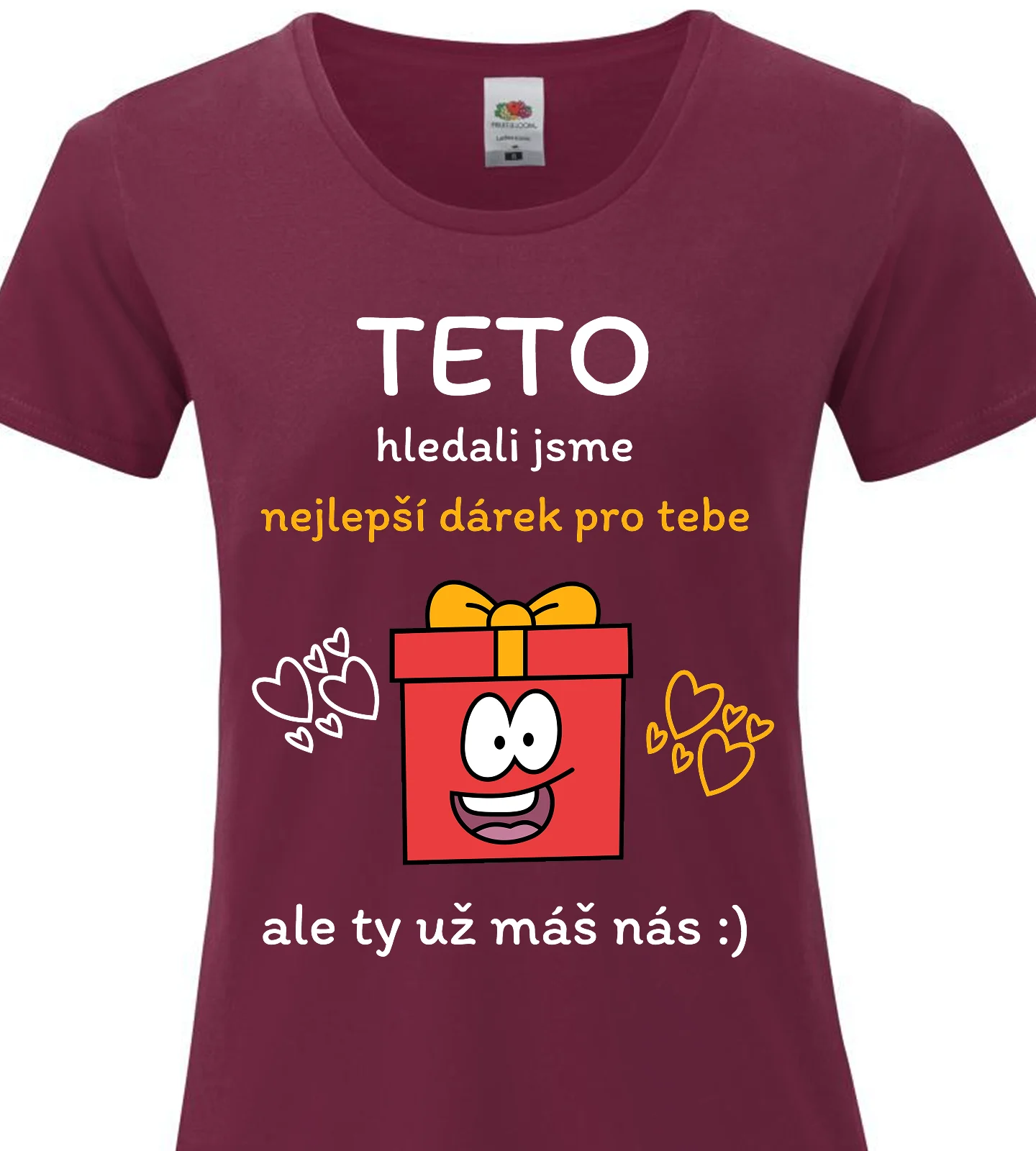 Dámské vtipné tričko - NEJLEPŠÍ DÁREK PRO TETU