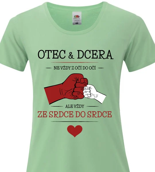 Dánské vtipné tričko - OTEC & DCERA