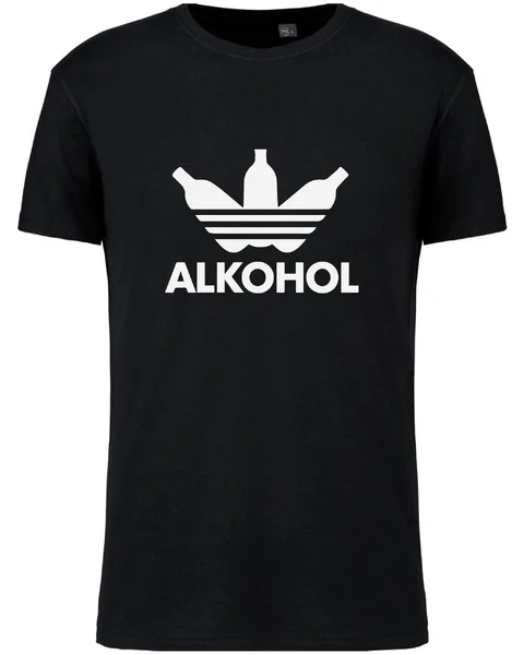 Pánské legrační tričko s potiskem - ALKOHOL