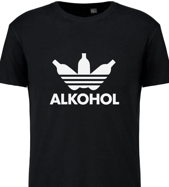 Pánské legrační tričko s potiskem - ALKOHOL