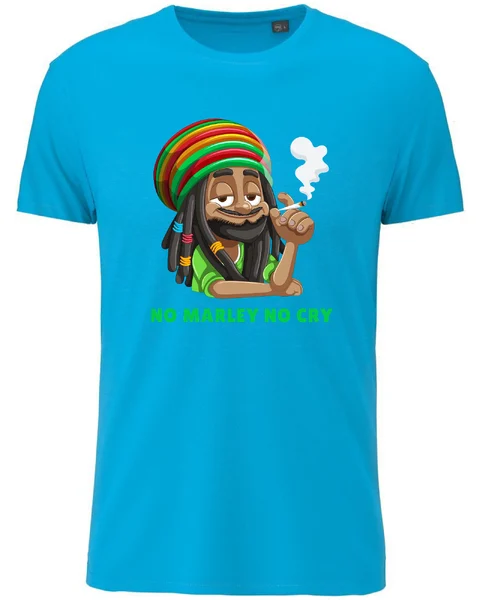 Pánské bavlněné tričko s potiskem - BOB MARLEY