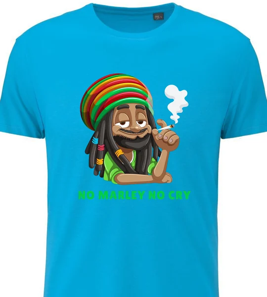 Pánské bavlněné tričko s potiskem - BOB MARLEY