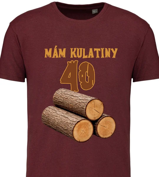 Pánské tričko na narozeniny s potiskem - MÁM KULATINY 40