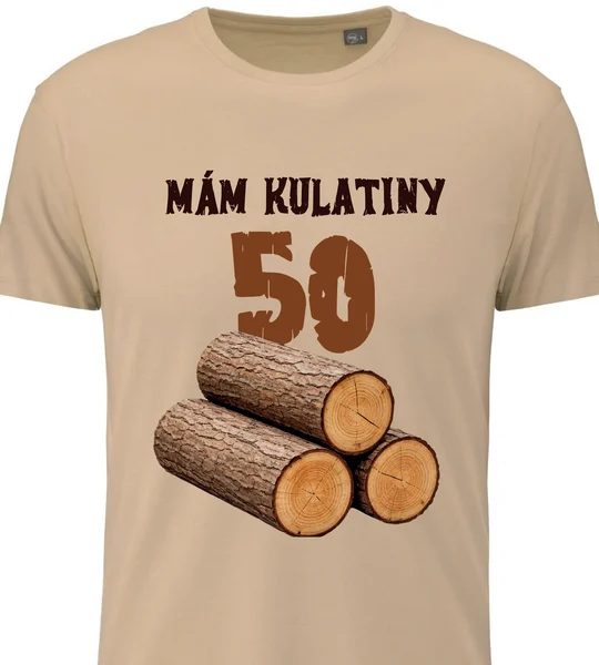 Pánské narozeninové tričko s potiskem - MÁM KULATINY 50 