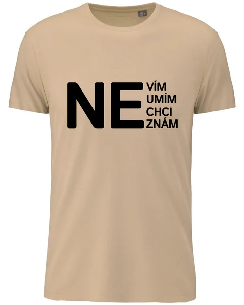 Pánské vtipné tričko s potiskem - NE 
