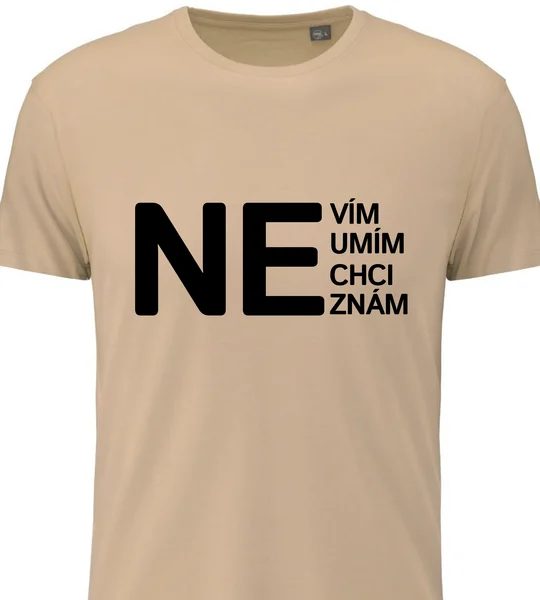 Pánské vtipné tričko s potiskem - NE 