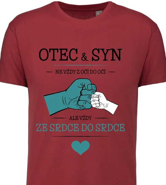 Pánské vtipné tričko - OTEC & SYN