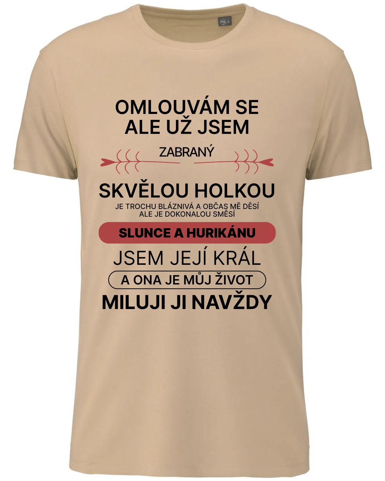 Pánské vtipné tričko - ZABRANÝ SVĚLOU HOLKOU