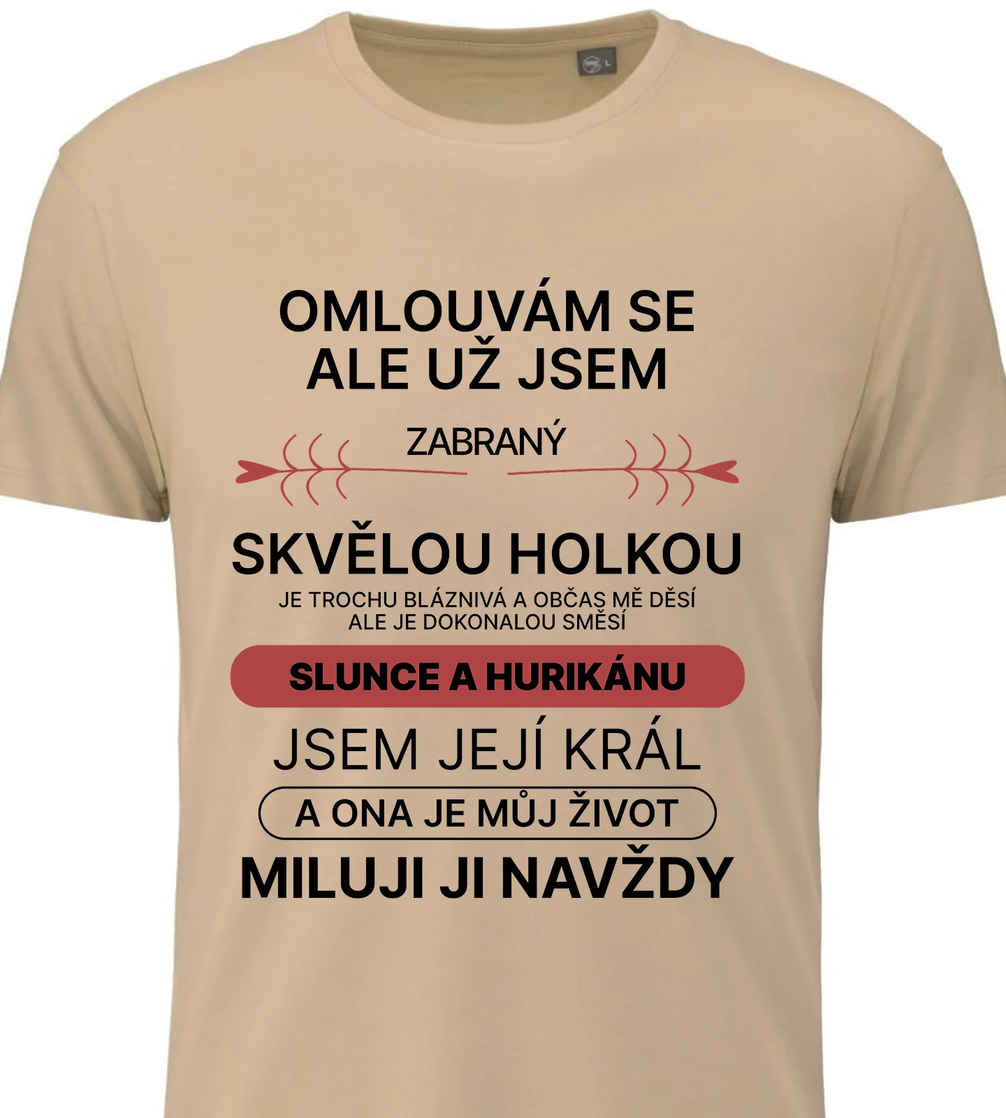 Pánské vtipné tričko - ZABRANÝ SVĚLOU HOLKOU