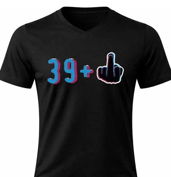 Pánské vtipné tričko s potiskem - 39+1