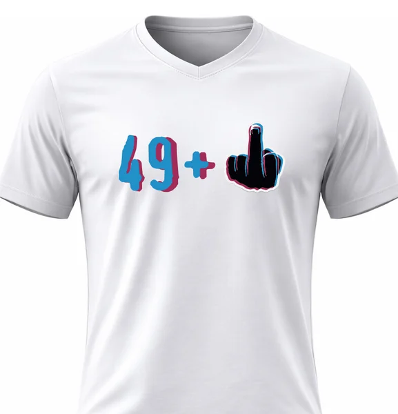 Pánské vtipné tričko s potiskem - 49+1