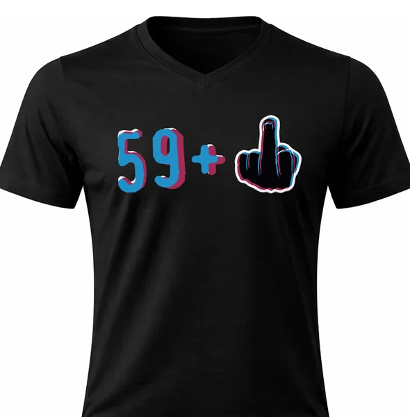 Pánské vtipné tričko s potiskem - 59+1