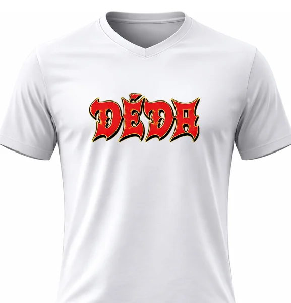 Pánské bavlněné tričko s potiskem - DĚDA (ROCK)