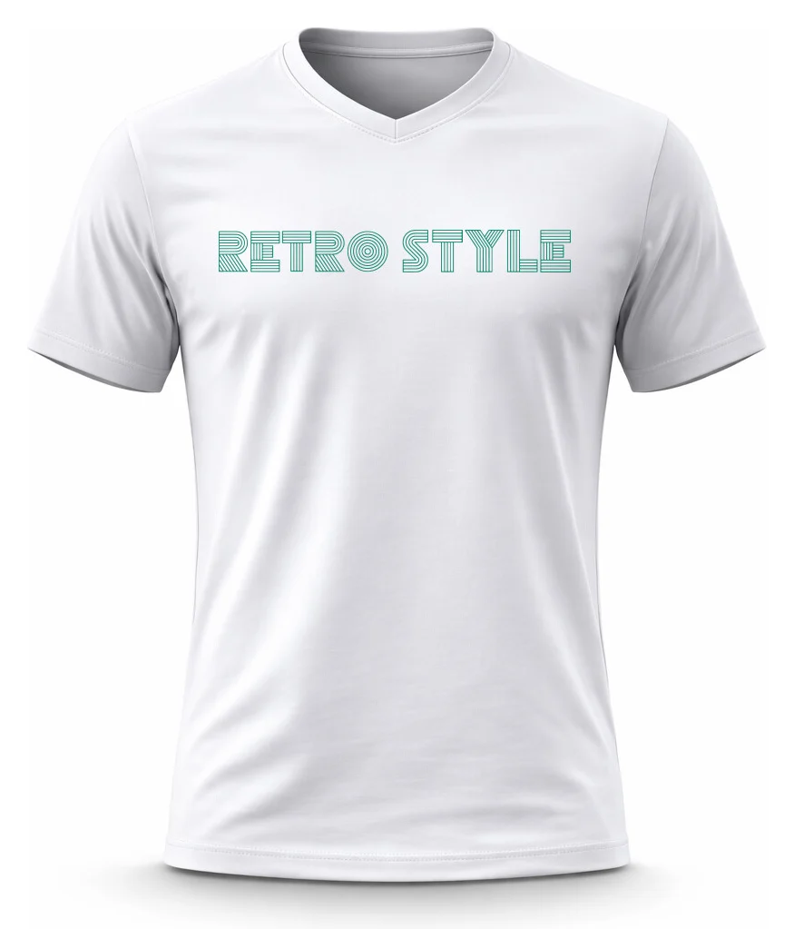 Pánské bavlněné tričko s potiskem - RETRO STYLE