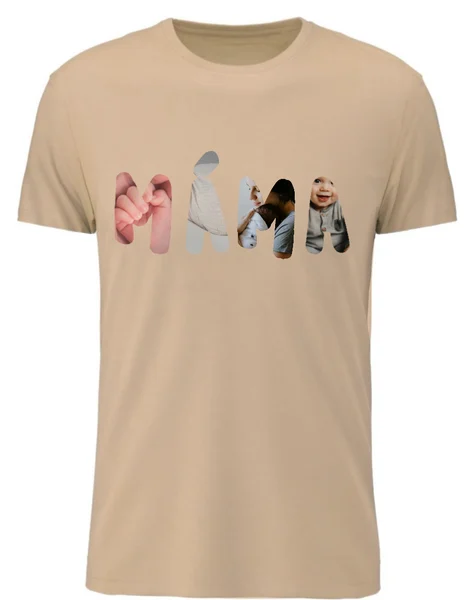 Personalizované dámské tričko - máma/babi z fotek