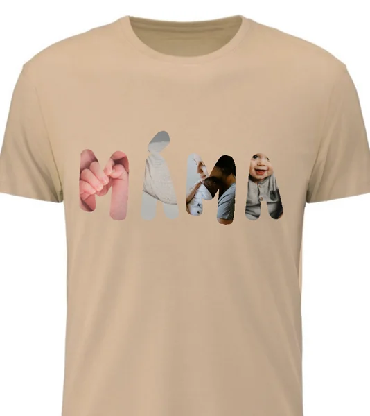 Personalizované dámské tričko - máma/babi z fotek