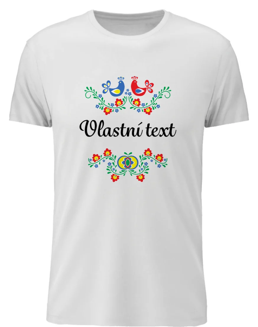 Personalizované dámské tričko s folklórním vzorem