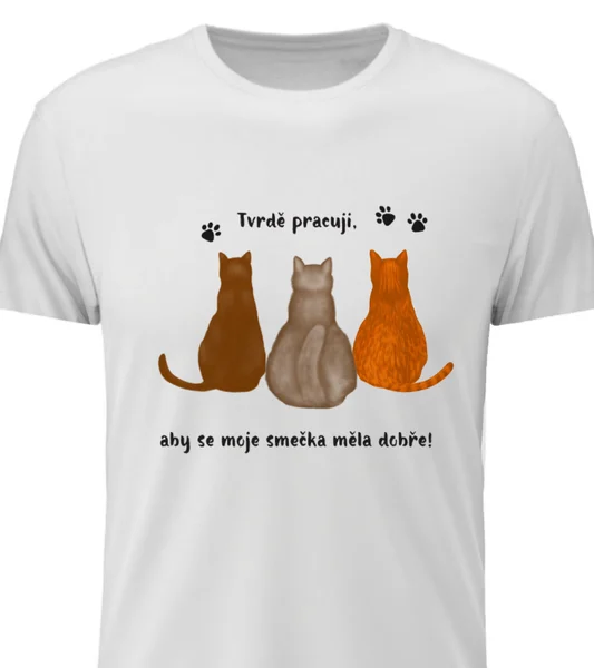 Personalizované dámské tričko s ilustrací zvířátek