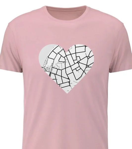 Personalizované dámské tričko s vlastním potiskem - Mapa