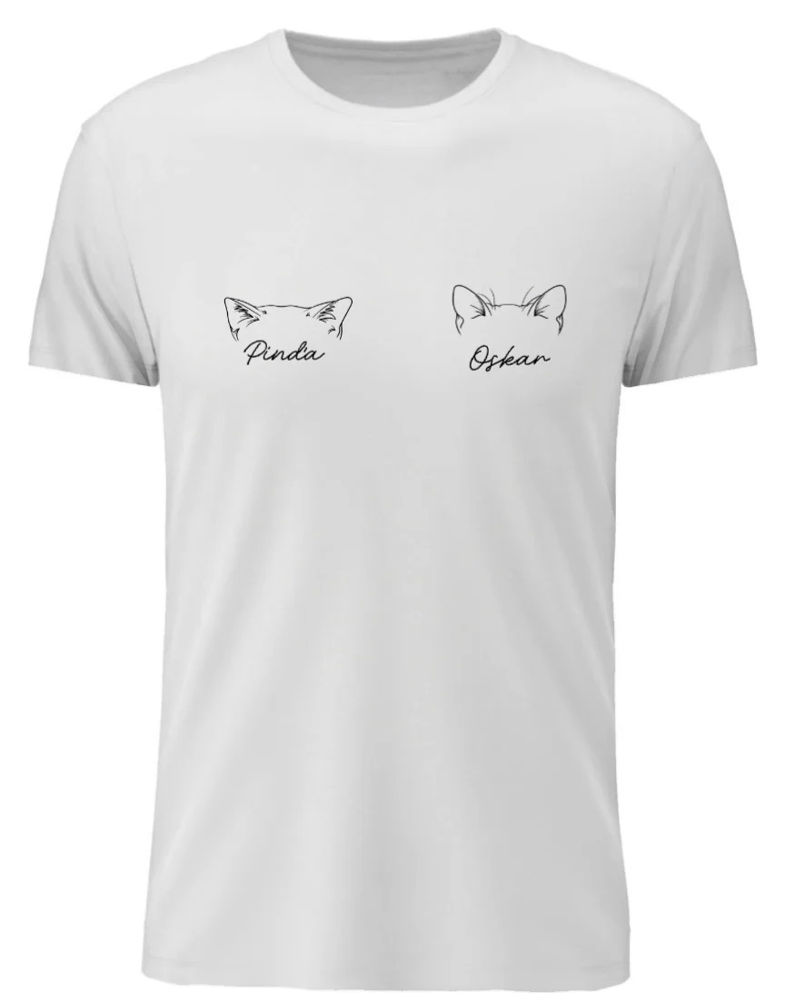 Personalizované dámské tričko se zvířecímí oušky