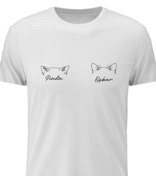 Personalizované dámské tričko se zvířecímí oušky