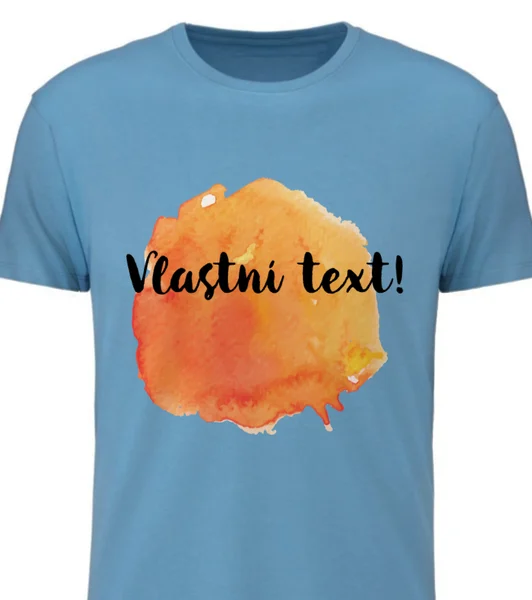 Personalizované pánské tričko - Akvarelový otisk