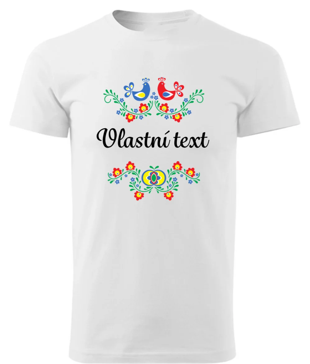Personalizované pánské tričko s folklórním vzorem