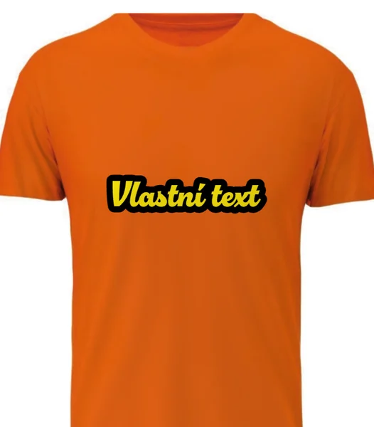 Personalizované pánské tričko s vlastním nápisem - Obtažený text