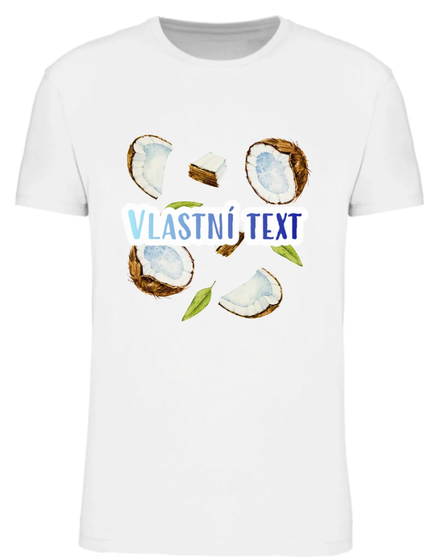 Personalizované pánské tričko s ovocem a textem