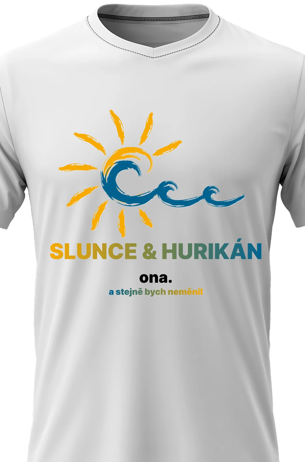 Foto 2 Pánské vtipné tričko - SLUNCE & HURIKÁN 