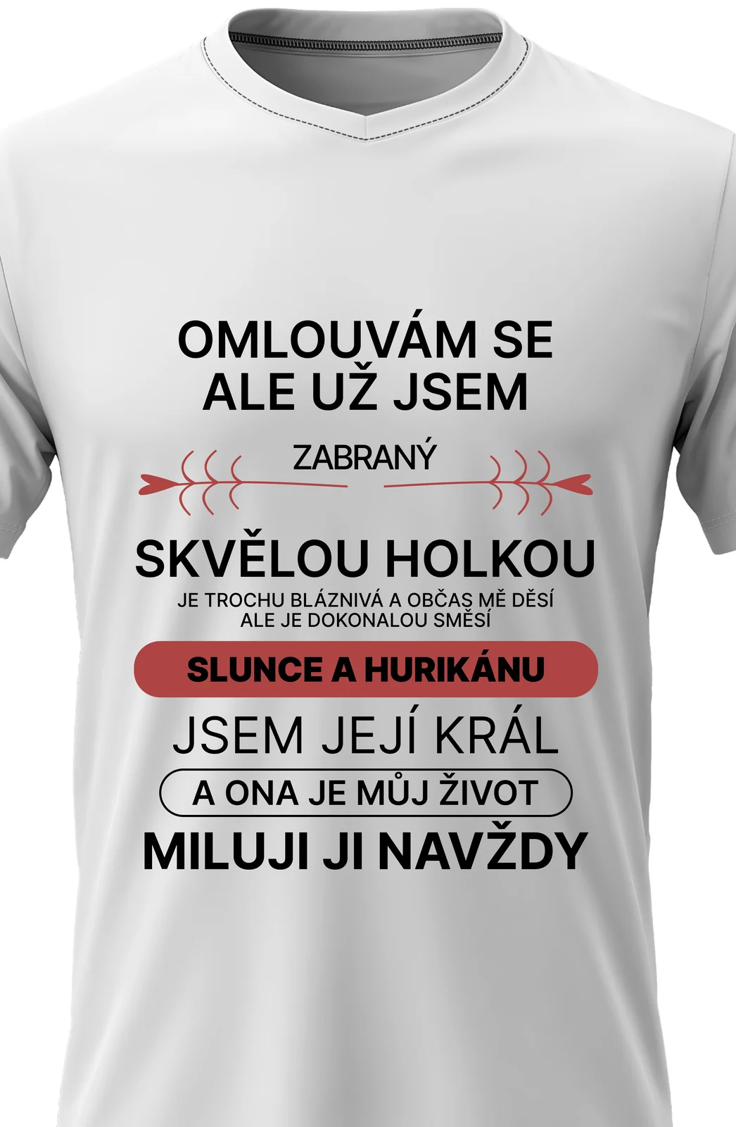 Foto 2 Pánské vtipné tričko - ZABRANÝ SVĚLOU HOLKOU