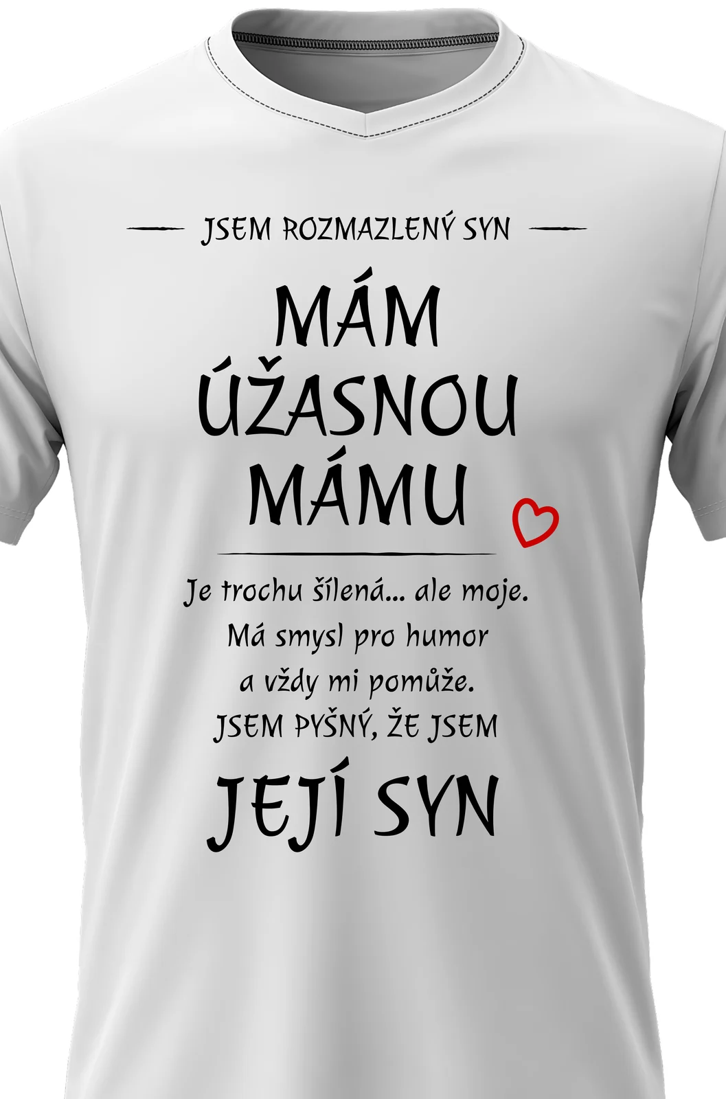 Foto 2 Pánské vtipné tričko - MÁM ÚŽASNOU MÁMU 