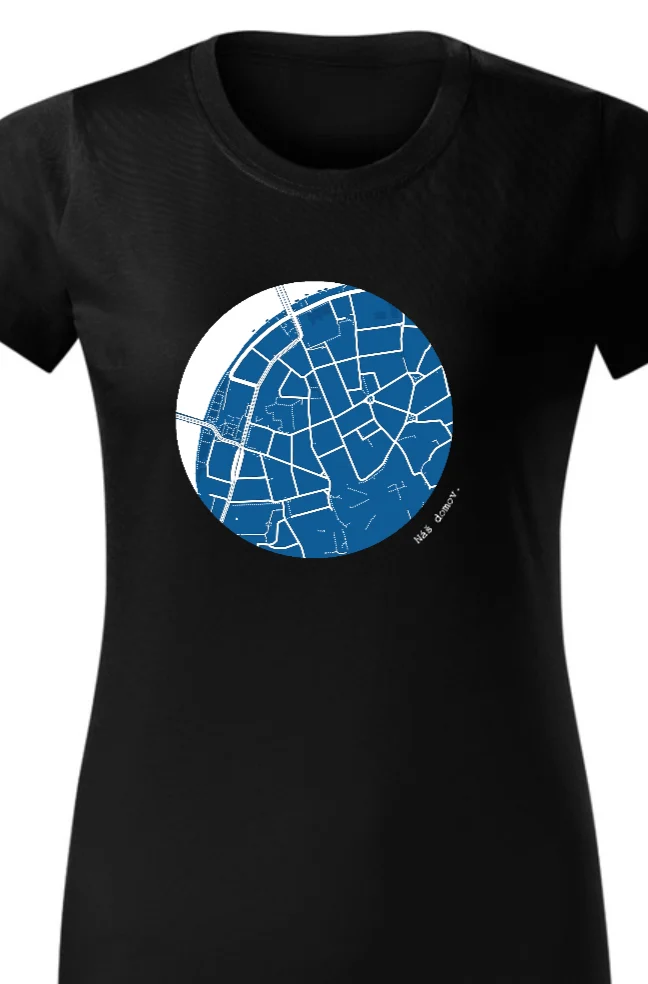 Foto 2 Personalizované dámské tričko s vlastním potiskem - Mapa