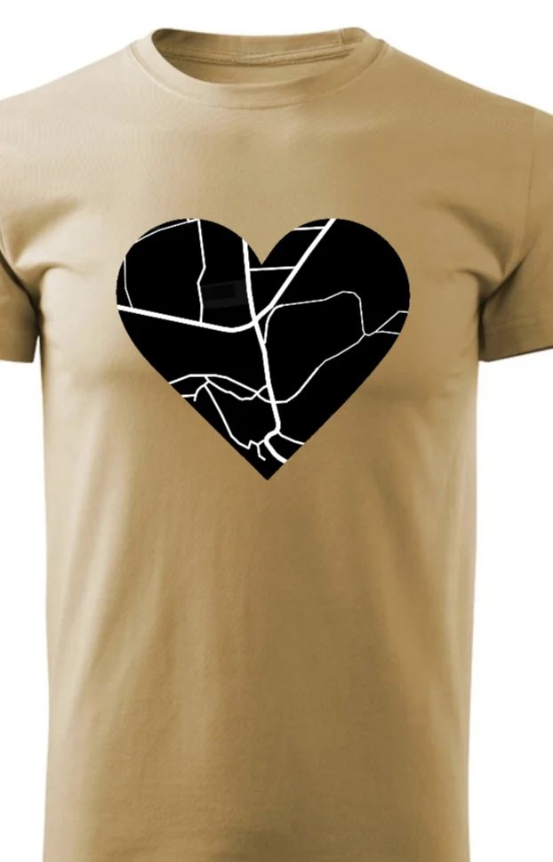 Foto 2 Personalizované pánské tričko s vlastním potiskem - Mapa