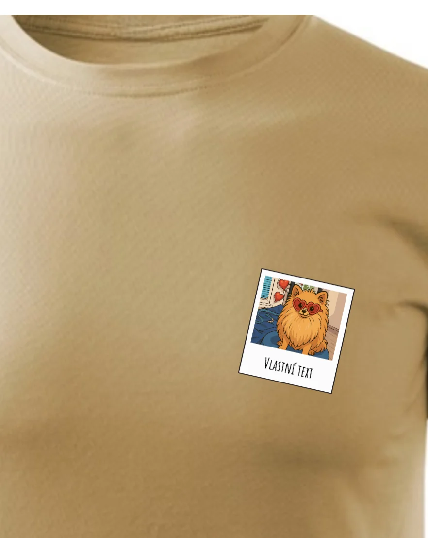Foto 2 Personalizované pánské tričko s vlastní fotkou - Polaroid styl