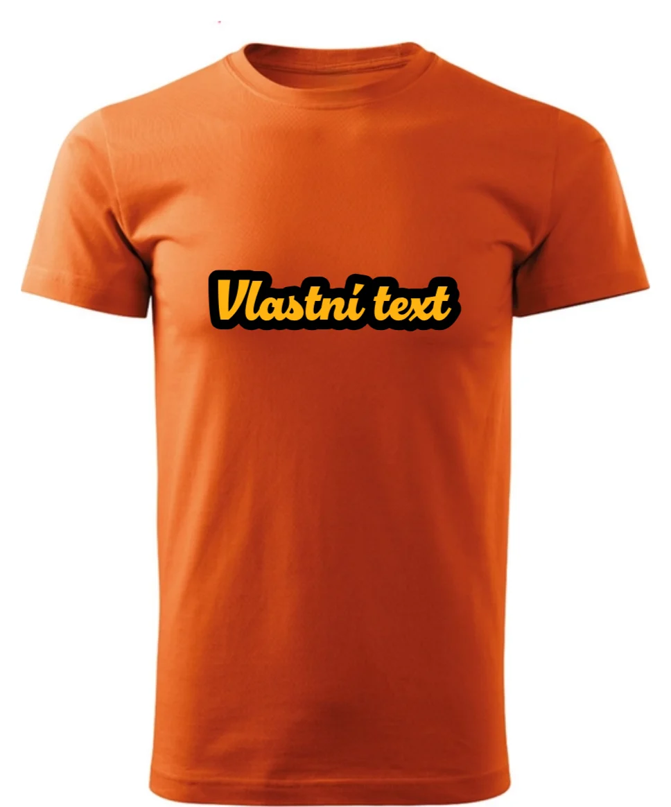 Personalizované pánské tričko s vlastním nápisem - Obtažený text