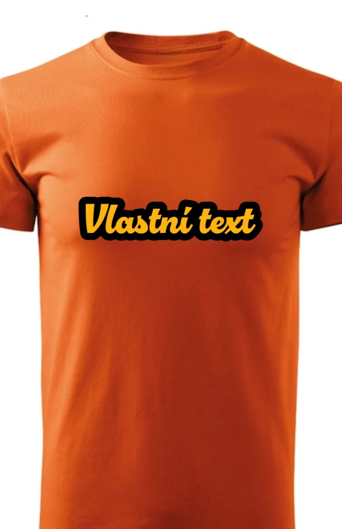 Foto 2 Personalizované pánské tričko s vlastním nápisem - Obtažený text