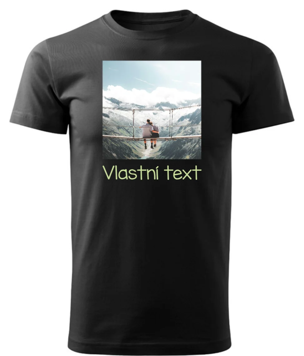 Personalizované pánské tričko s vlastním potiskem